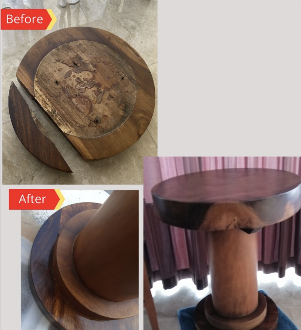 broken-wooden-tabletop-repair-service-shah-alam