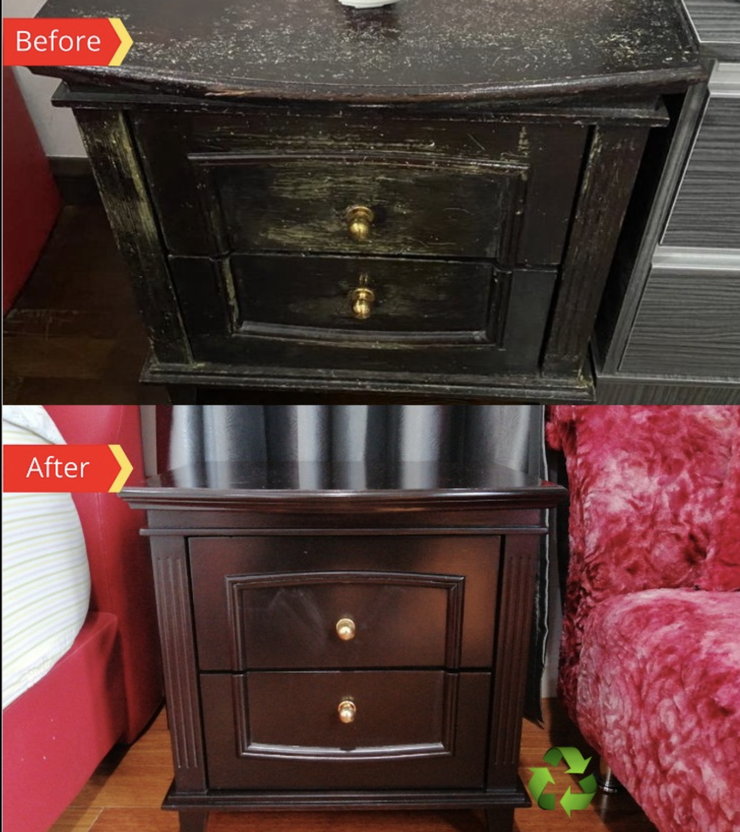 wood-side-table-varnishing-service-shah-alam
